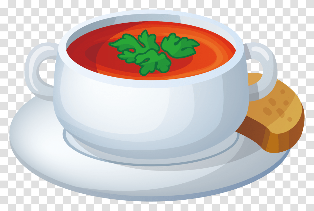 Borscht Soup Bowl Illustration Teacup, Dish, Meal, Food, Pottery Transparent Png