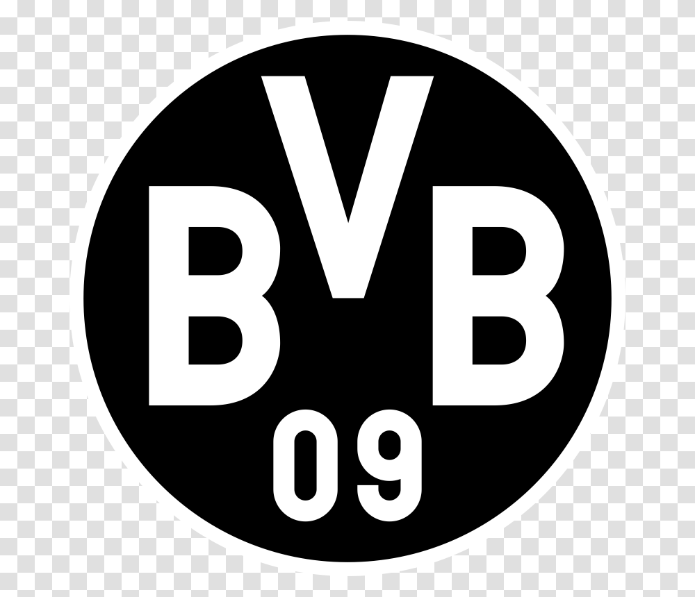 Borussia Dortmund Logo Borussia Dortmund Logo Black, Trademark, Label Transparent Png
