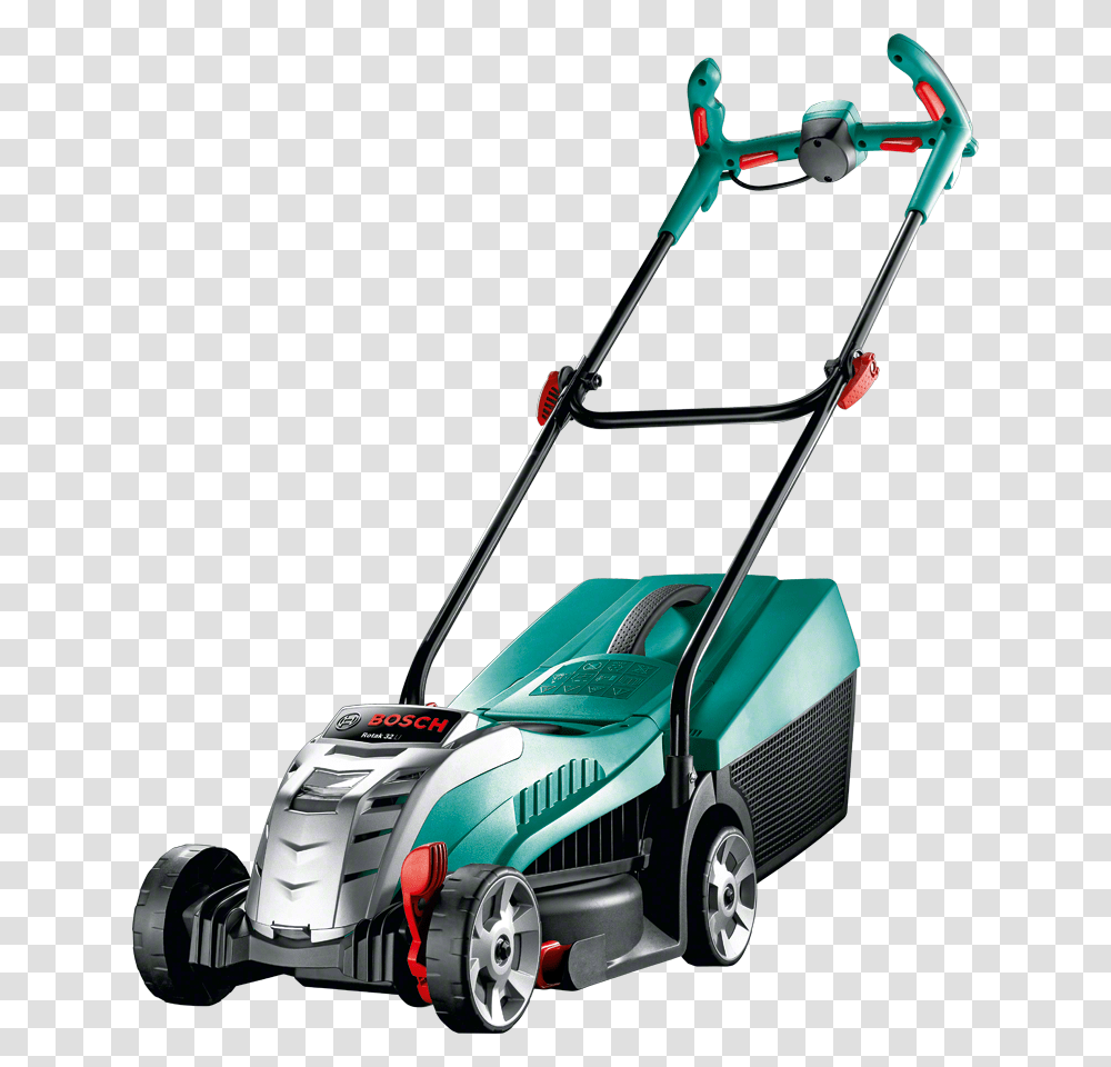 Bosch Lawnmower, Tool, Lawn Mower, Fire Truck, Vehicle Transparent Png