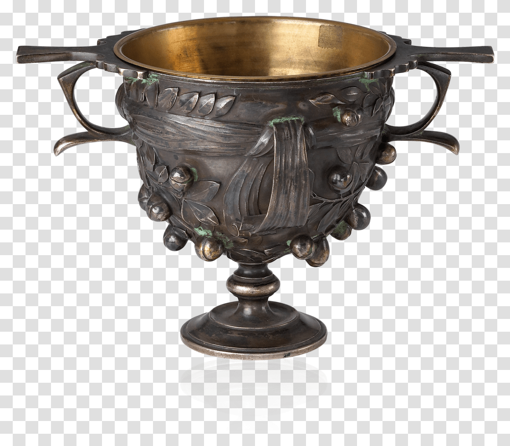 Boscoreale Cup Goblet Model Coppe Argento, Glass, Sink Faucet, Bronze, Lamp Transparent Png