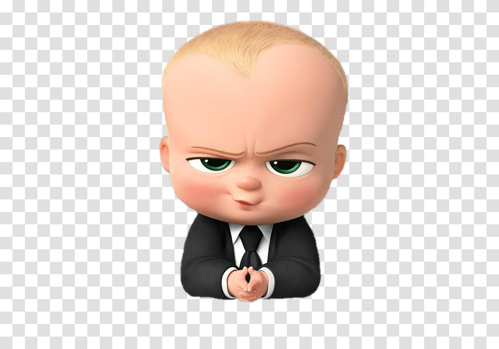 Boss Baby Angry Look Baby Boss, Head, Doll, Toy, Person Transparent Png