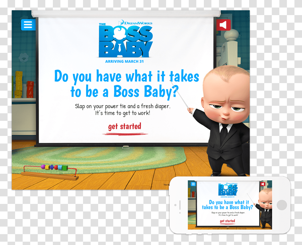 Boss Baby Smartphone, Advertisement, Poster, Flyer, Paper Transparent Png