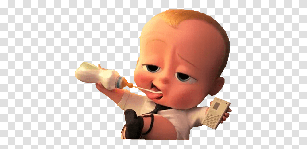 Boss Baby Whatsapp Stickers Stickers Cloud Baby Sticker In Whatsapp, Head, Person, Human, Portrait Transparent Png