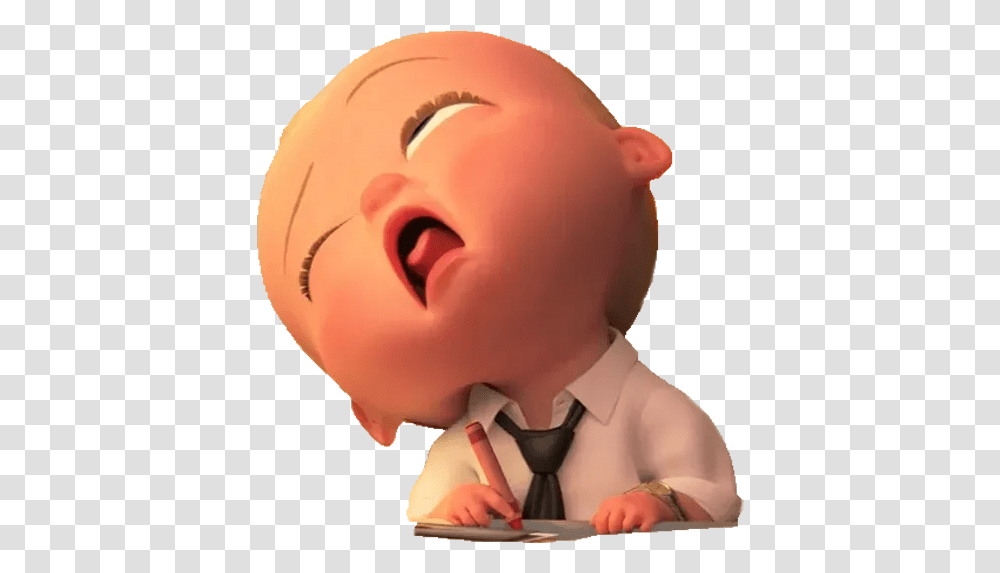 Boss Baby Whatsapp Stickers Stickers Cloud Boss Baby Stickers Whatsapp, Head, Person, Human, Toy Transparent Png
