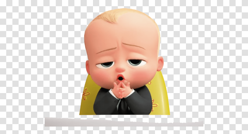 Boss Baby Yellow Background, Head, Person, Human, Doll Transparent Png