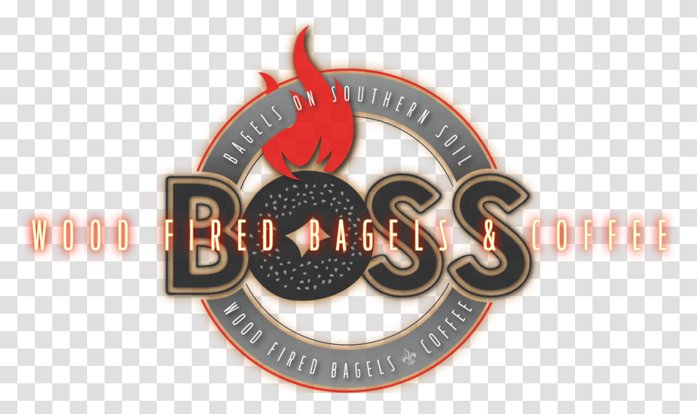 Boss Bagel Wood Fired Bagels And Coffee Boss Bagels Logo, Text, Label, Alphabet, Symbol Transparent Png