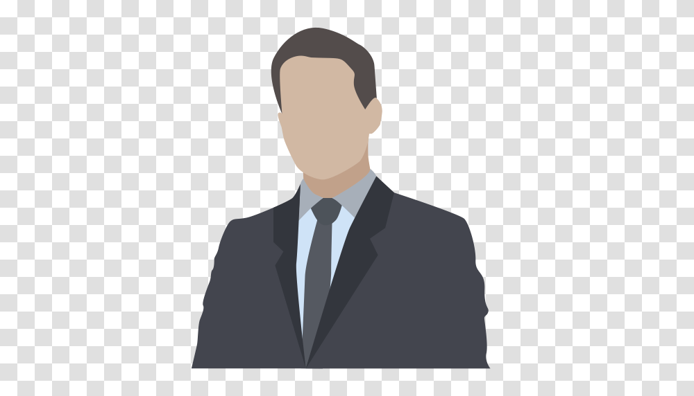 Boss Chief Diplomat Head Lawyer Leader Person Icon, Suit, Overcoat, Tie Transparent Png