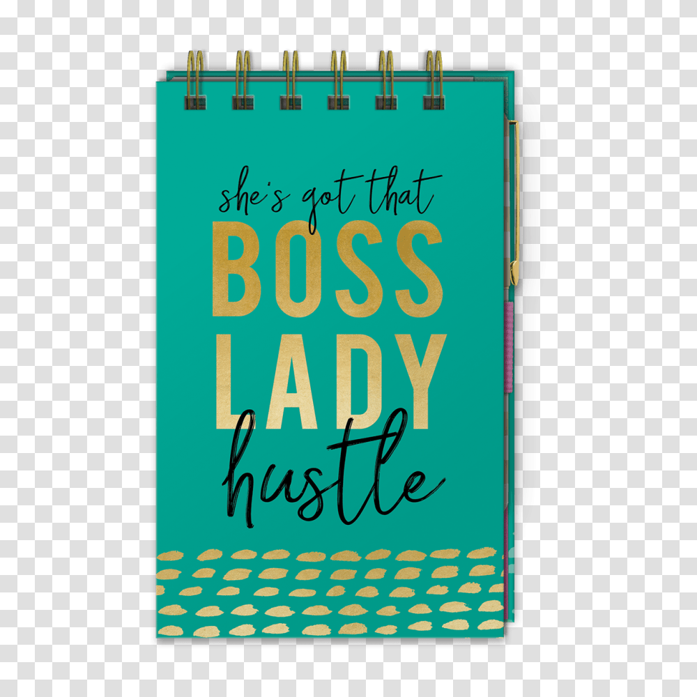 Boss Lady Hustle Spiral Notepad With Pen Lady Jayne, Book, Alphabet, Word Transparent Png