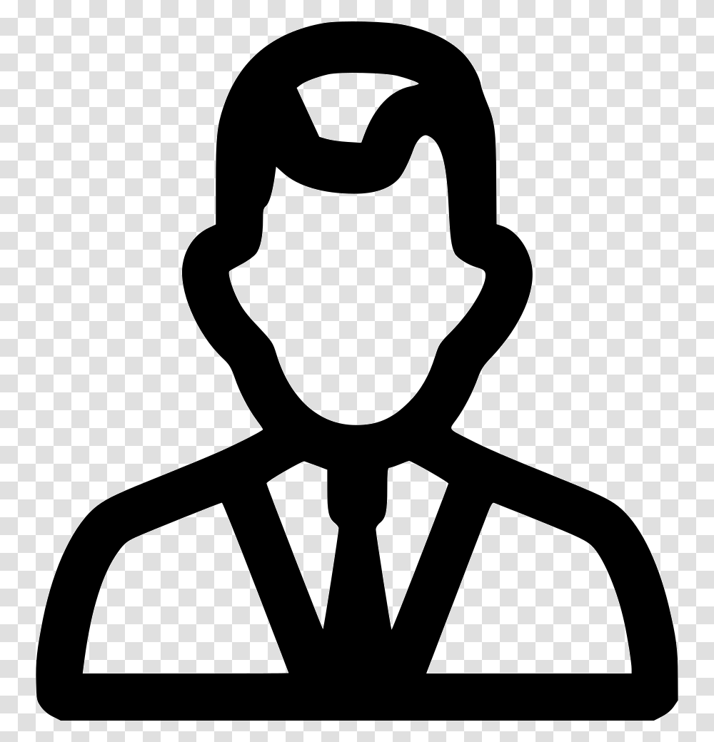 Boss User Man Business Supervisor Icon Free Download, Silhouette, Stencil, Person Transparent Png
