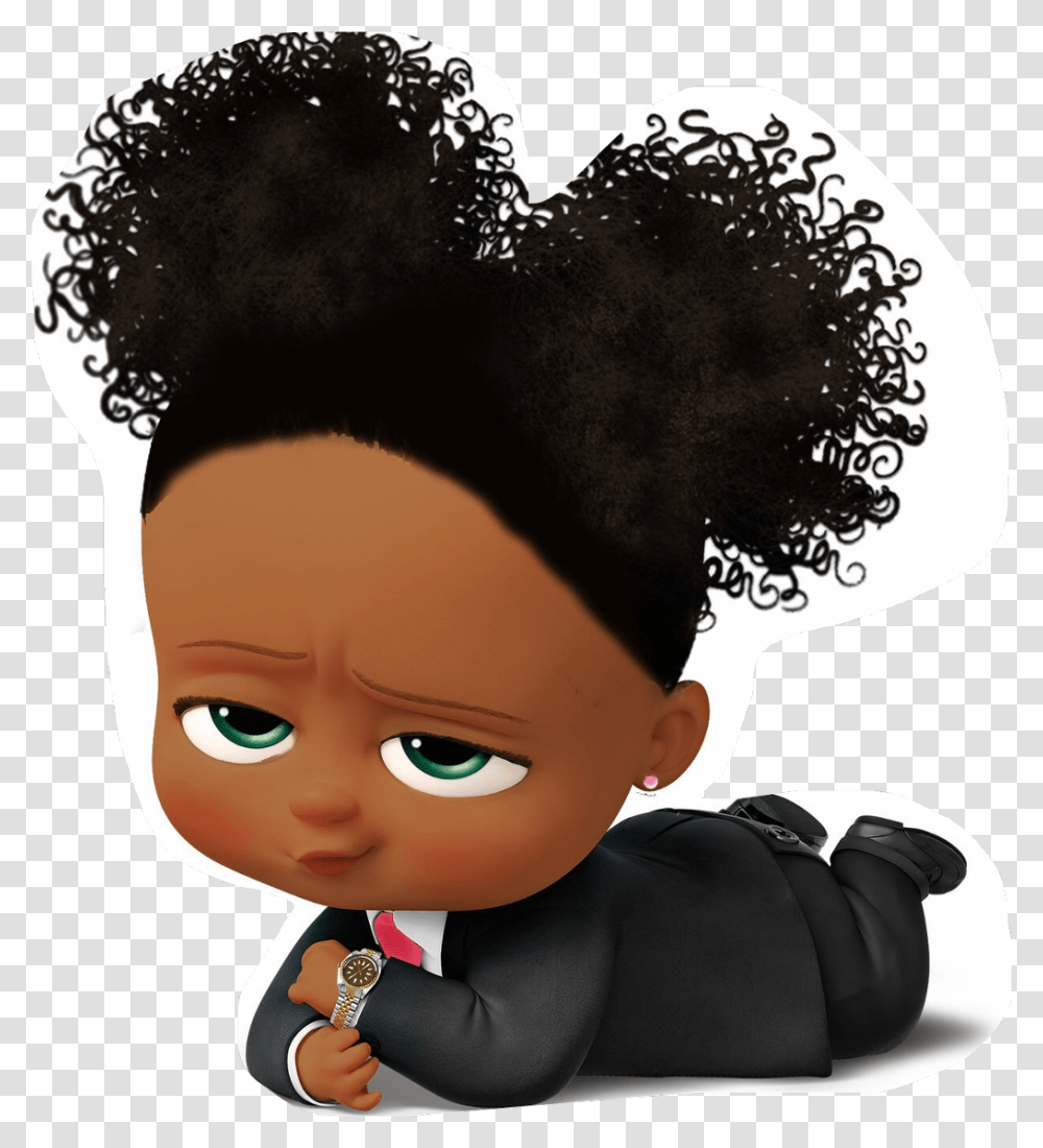 Bossbaby Freetoedit African American Boss Baby Girl, Doll, Toy, Hair, Person Transparent Png