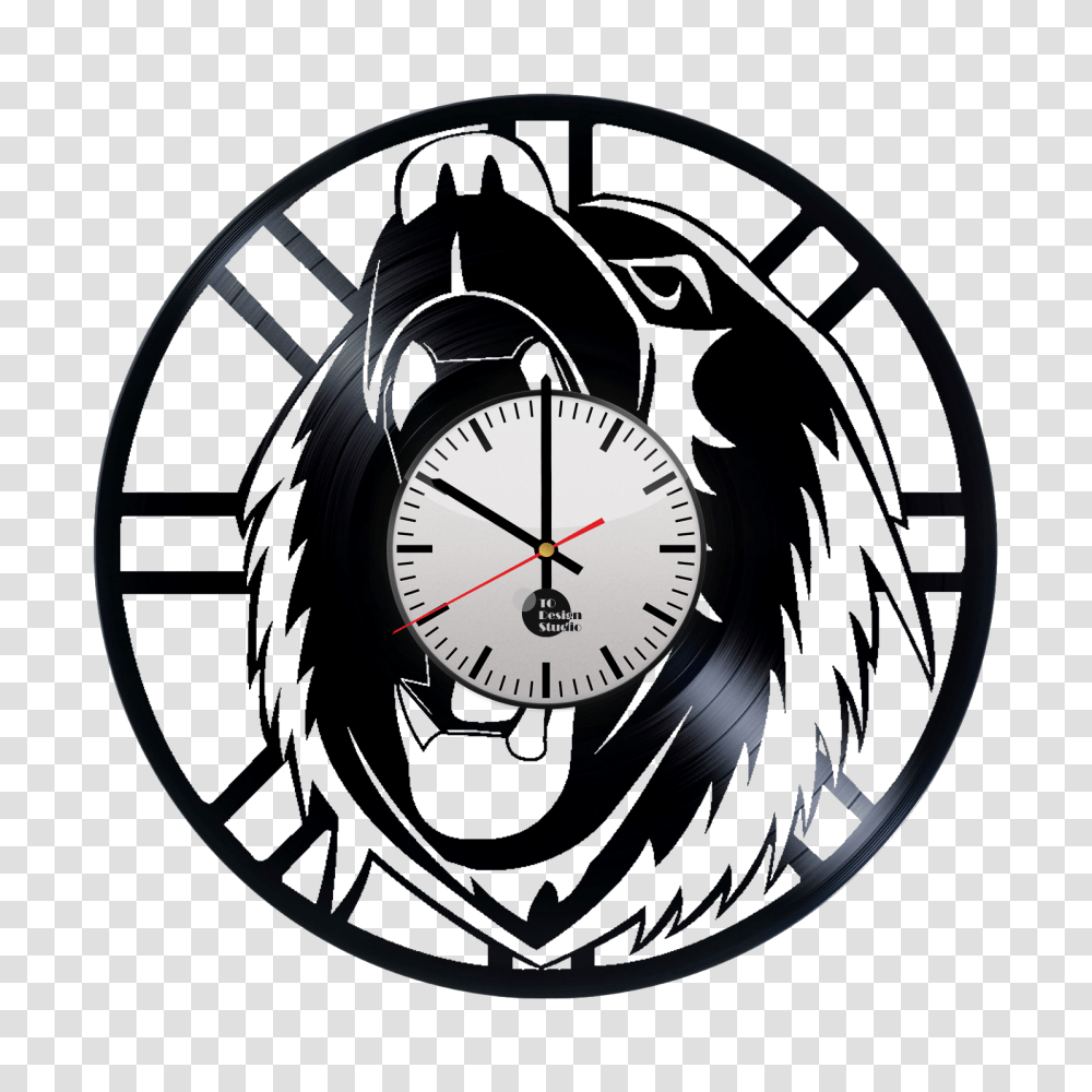 Boston Bruins Bear Logo Handmade Vinyl Record Wall Clock Fan Gift, Analog Clock, Wristwatch, Clock Tower, Architecture Transparent Png