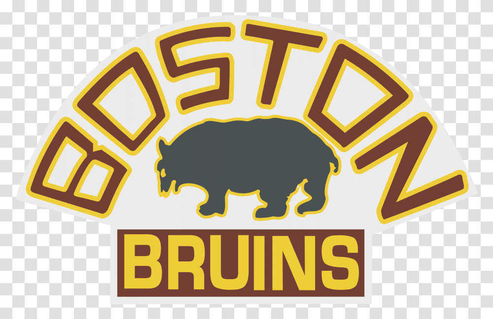 Boston Bruins Logo Boston Bruins Vintage Logo, Animal, Mammal, Label, Text Transparent Png