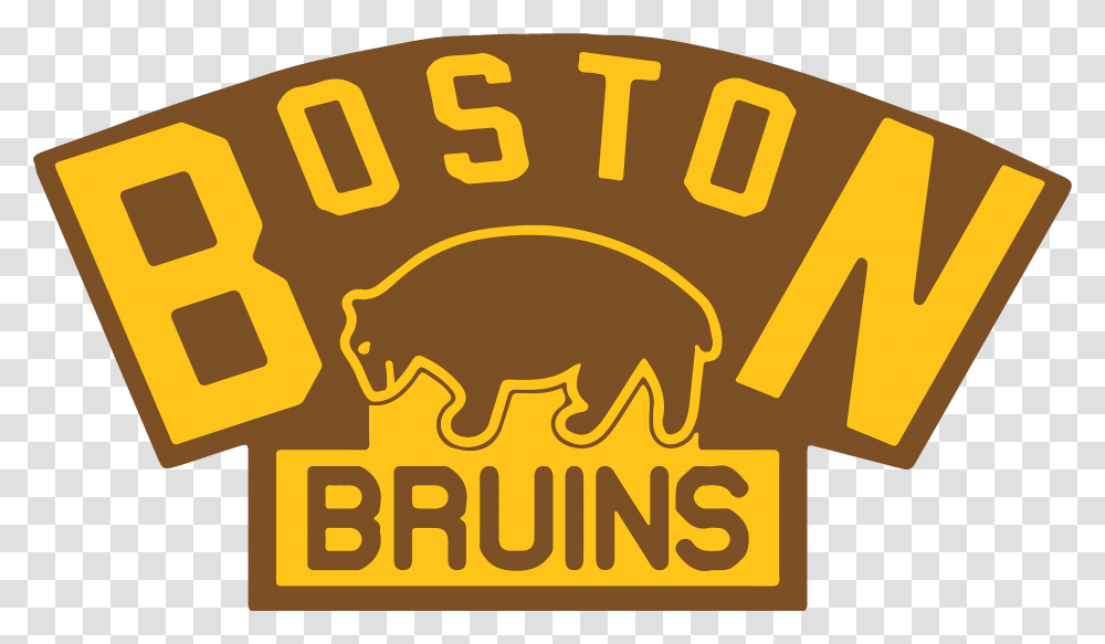 Boston Bruins Logos Boston Bruins Logo History, Text, Number, Symbol, Alphabet Transparent Png