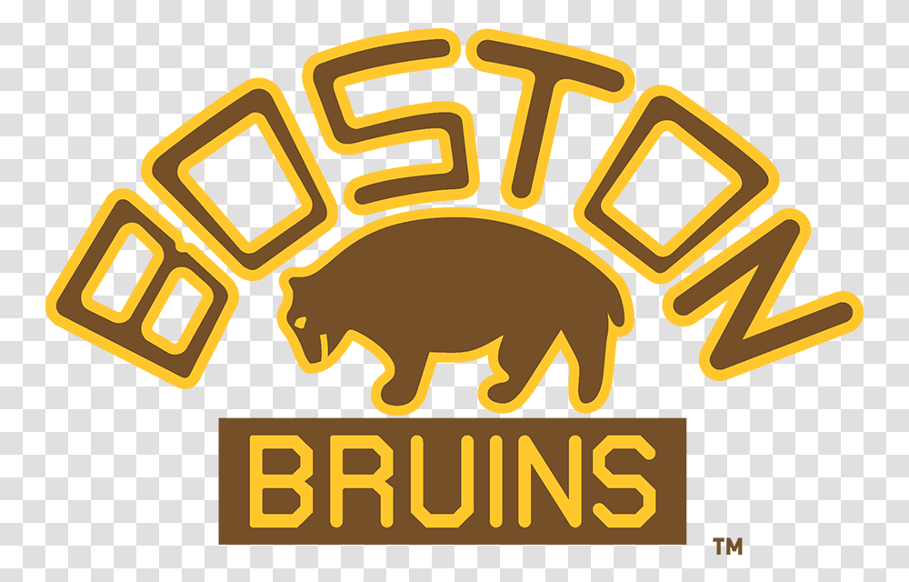 Boston Bruins Primary Logo Big, Text, Animal, Mammal, Car Transparent Png