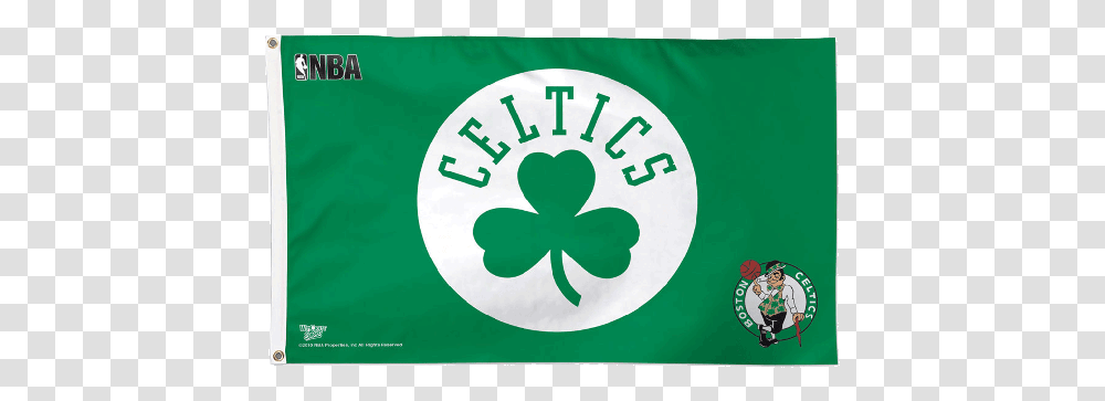 Boston Celtics Flag North Station, Person, Symbol, Text, Logo Transparent Png