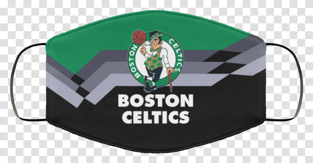 Boston Celtics Nba Face Mask Audi Face Mask, Person, Sport, Label, Text Transparent Png