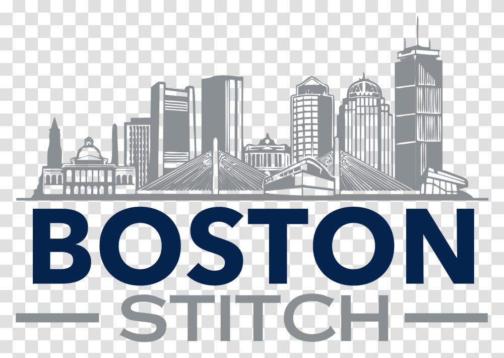 Boston City Skyline Vector, Urban, Building, Metropolis Transparent Png