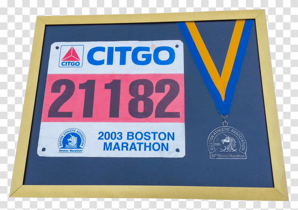 Boston Marathon Medals Award Frame Poster, Word, Label, Banner Transparent Png