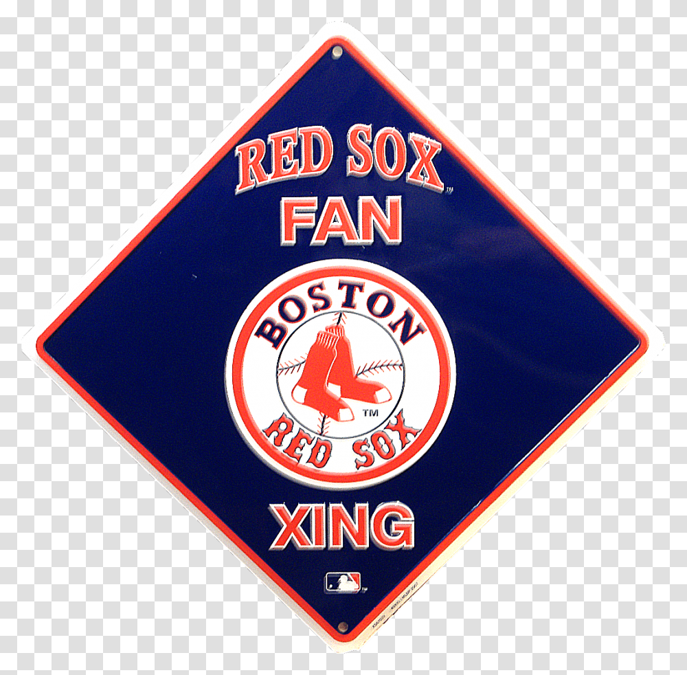 Boston Red Sox Baseball Xing Sign Boston Red Sox, Logo, Symbol, Trademark, Road Sign Transparent Png