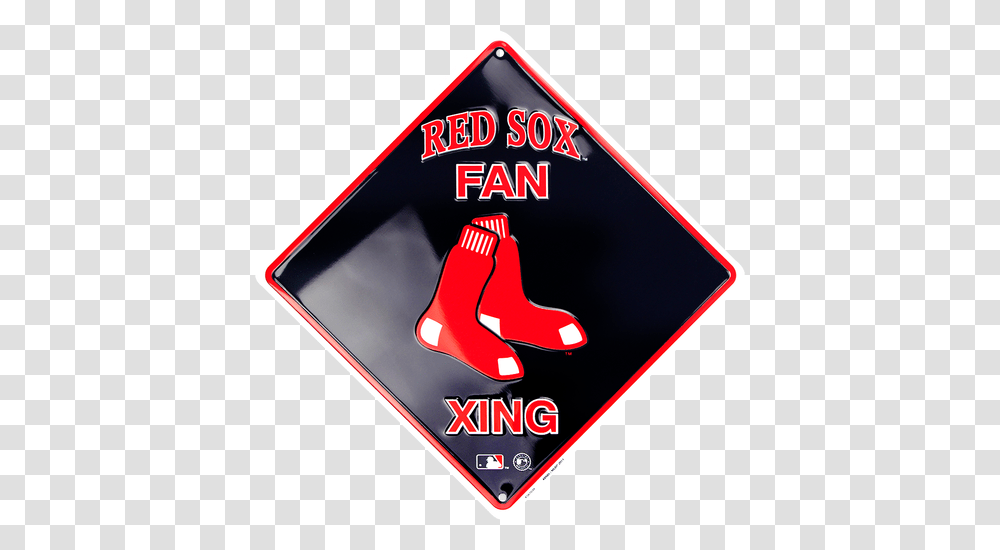 Boston Red Sox Fan Xing Mlb Sign, Apparel, Road Sign Transparent Png