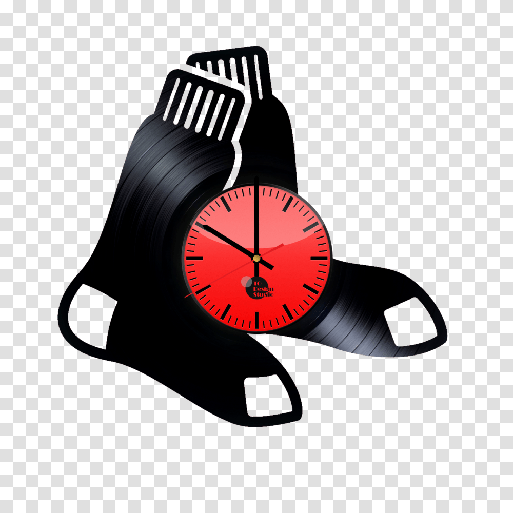 Boston Red Sox Handmade Vinyl Record Wall Clock Fan Gift, Analog Clock, Wristwatch, Clock Tower, Architecture Transparent Png