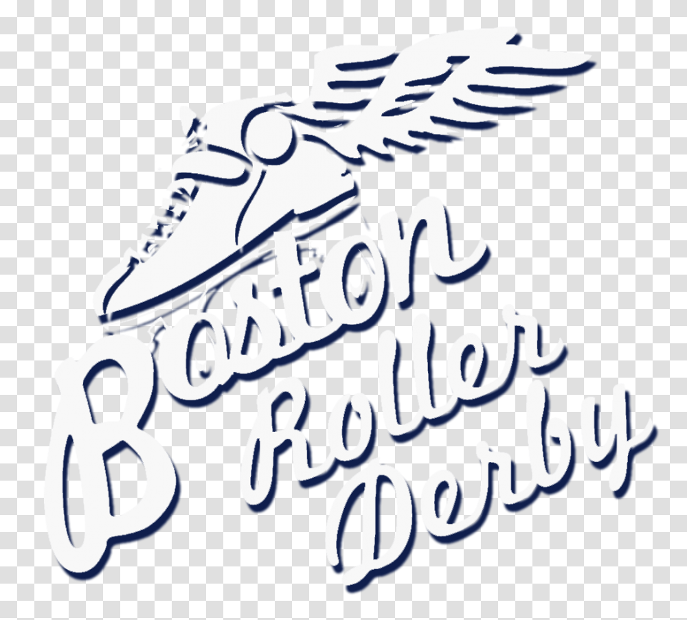 Boston Roller Derby Bostons Premier Roller Derby League, Calligraphy, Handwriting, Label Transparent Png