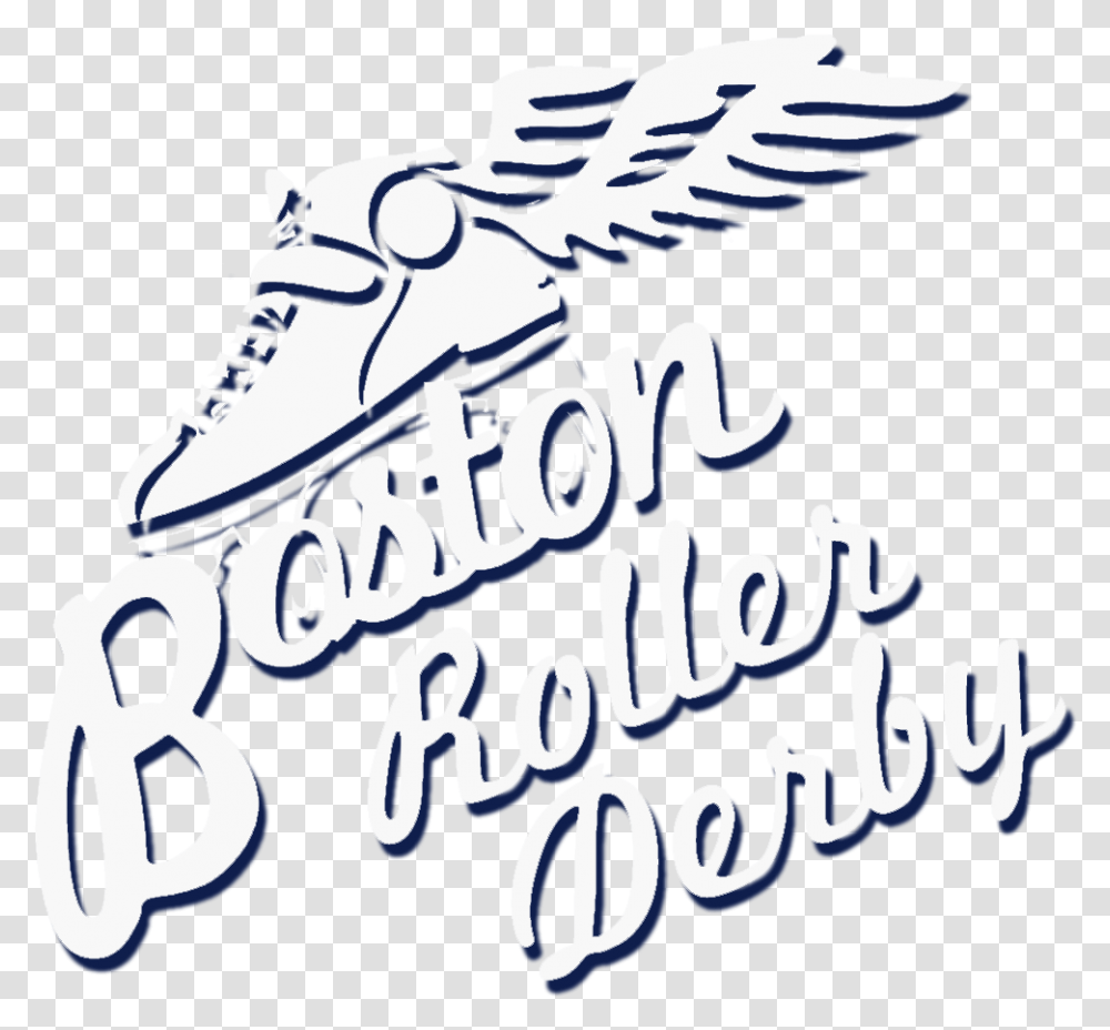 Boston Skyline Boston Derby Dames Calligraphy, Logo, Trademark Transparent Png