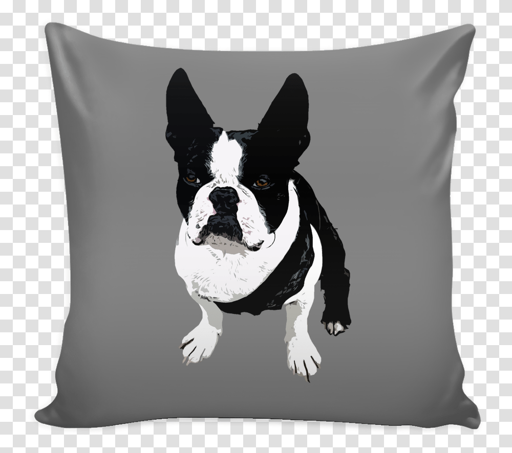 Boston Terrier Boston Terrier, Pillow, Cushion, Boston Bull, Bulldog Transparent Png