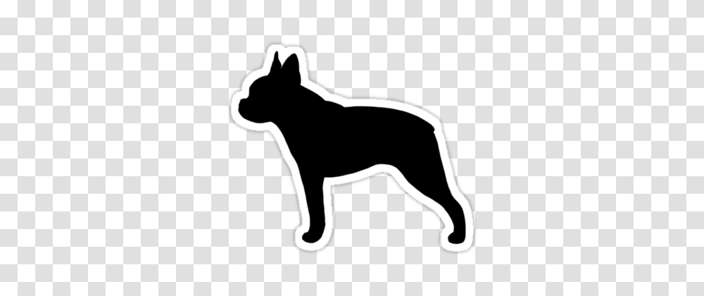 Boston Terrier Clipart Silhouette, Stencil, Dog, Pet, Canine Transparent Png