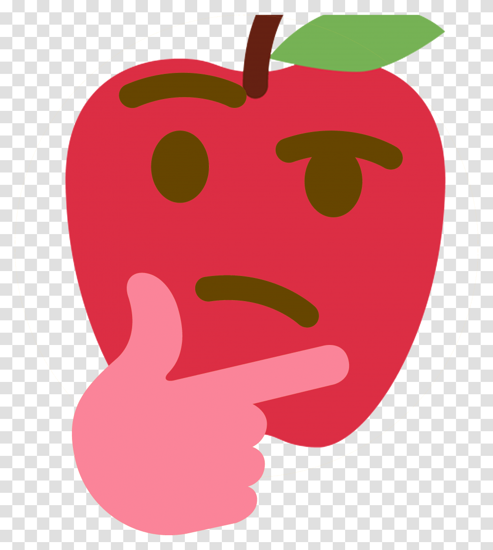 Bot Emoji Discord Photos Download Jpg Discord Emoji Thinking Apple, Plant, Food, Fruit Transparent Png