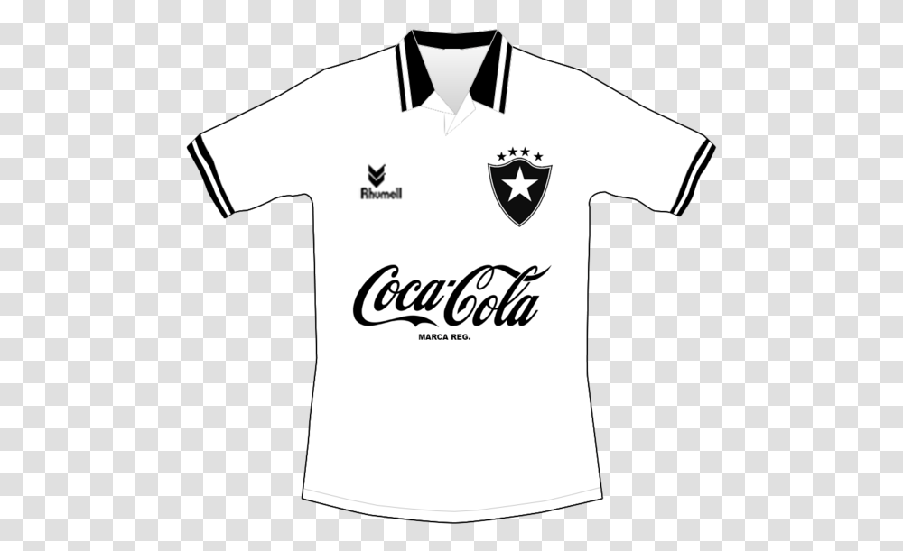 Botafogo Branca Polo Shirt, Apparel, T-Shirt, Stencil Transparent Png