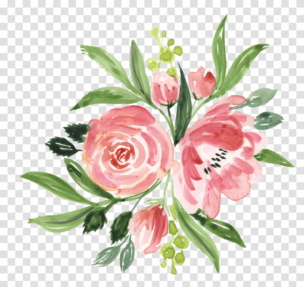 Botanical Flower Bunch Print & Cut File Flowers Print, Plant, Blossom, Graphics, Art Transparent Png