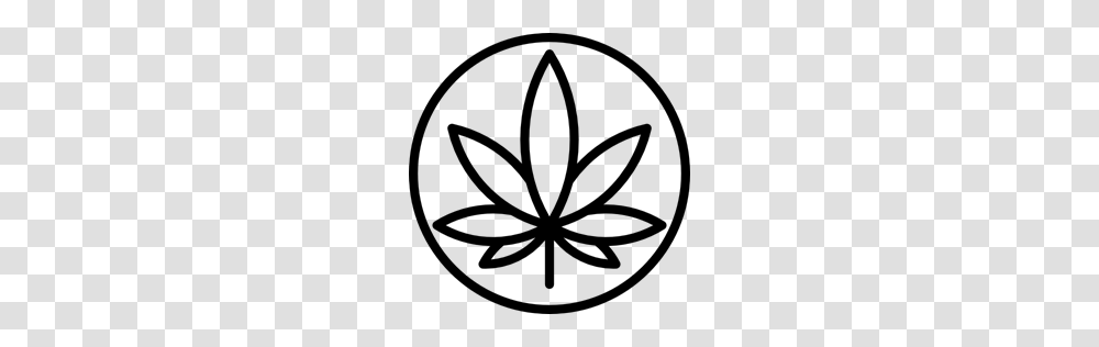Botanical Marijuana Cannabis Weed Drug Leaf Nature Icon, Gray, World Of Warcraft Transparent Png