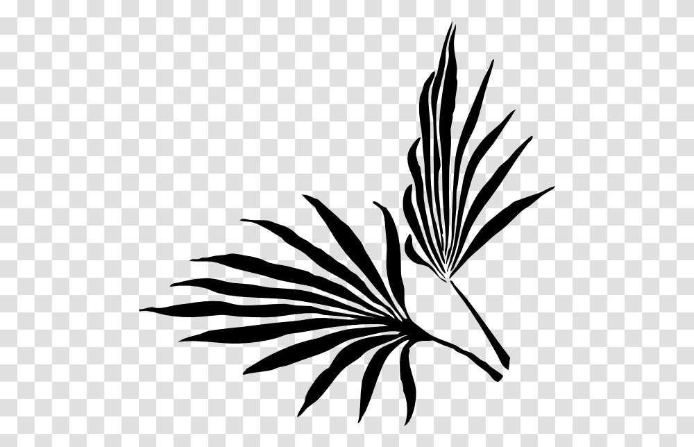 Botanical Vector Palm Leaf Palm Frond Clip Art, Stencil, Plant, Bird, Animal Transparent Png