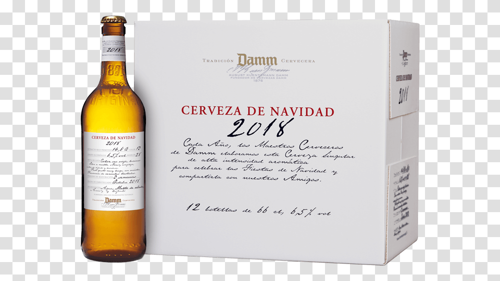 Botella Caja Cerveza De Navidad 2019, Book, Liquor, Alcohol, Beverage Transparent Png