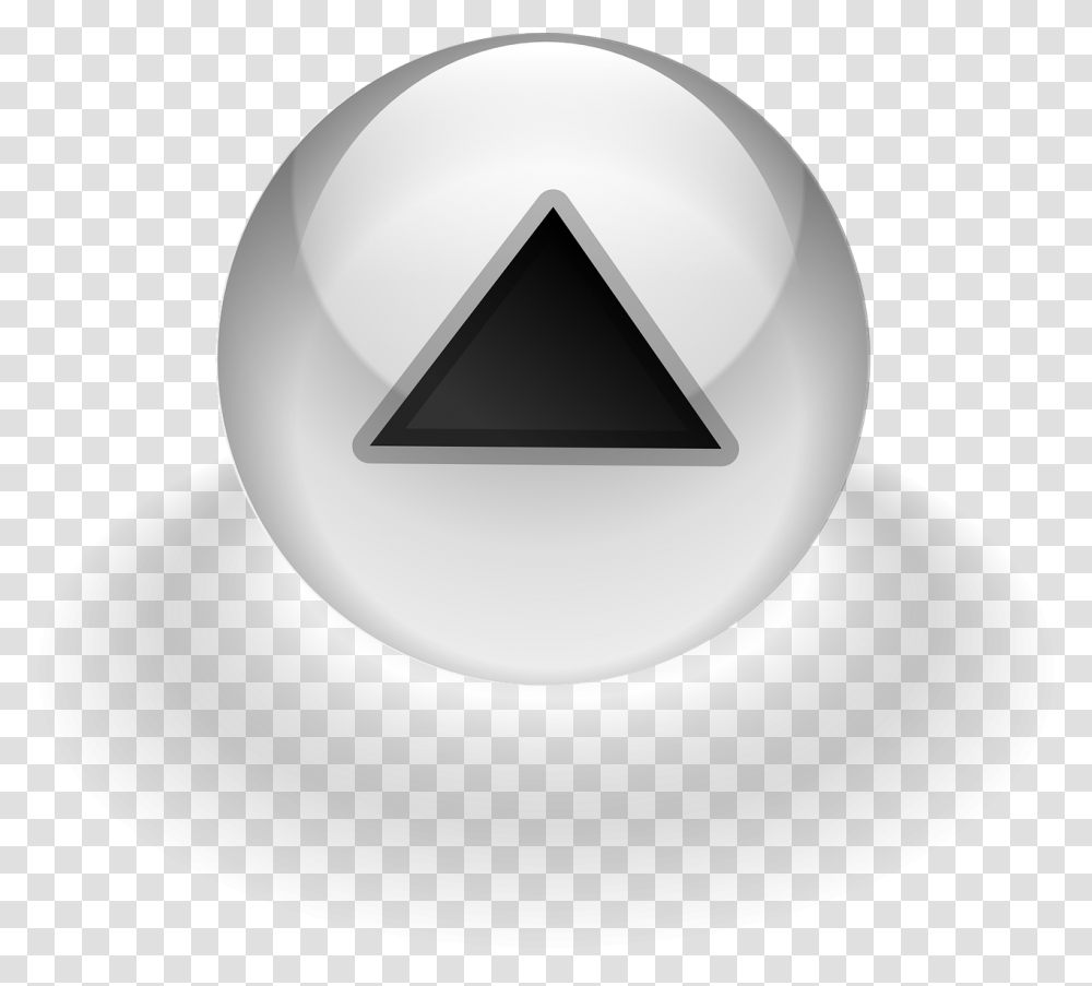 Boton Flecha Ir Arriba, Triangle, Sphere, Lamp Transparent Png