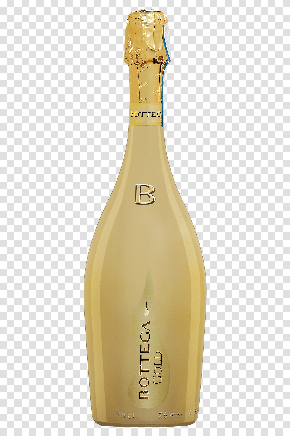 Bottega Gold Prosecco Glass Bottle, Beverage, Drink, Alcohol, Wine Transparent Png
