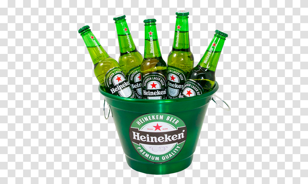 Bottle Beer Bucket, Alcohol, Beverage, Drink, Beer Bottle Transparent Png