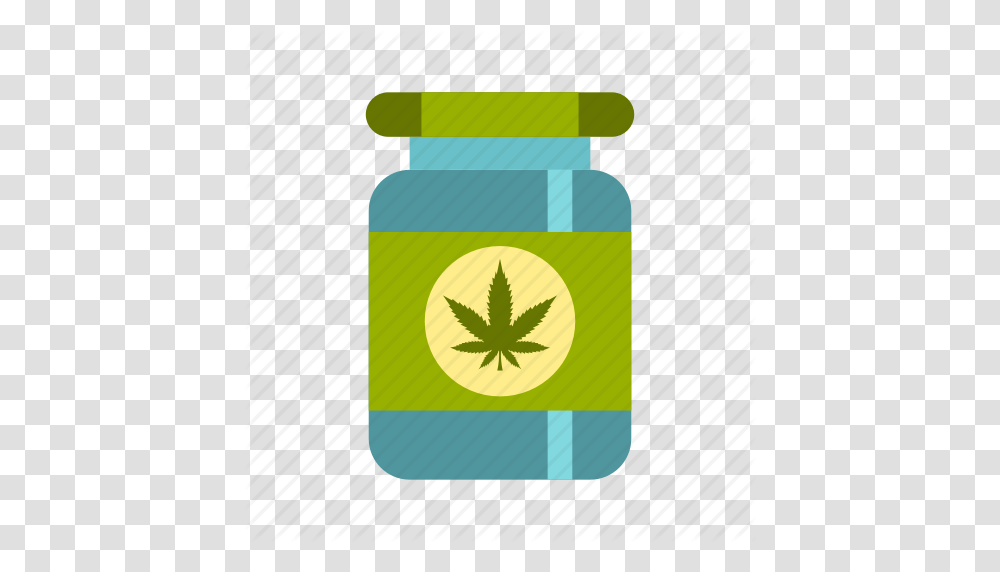 Bottle Cannabis Drug Hemp Marijuana Medicinal Weed Icon, Green, Leaf, Plant, Jar Transparent Png