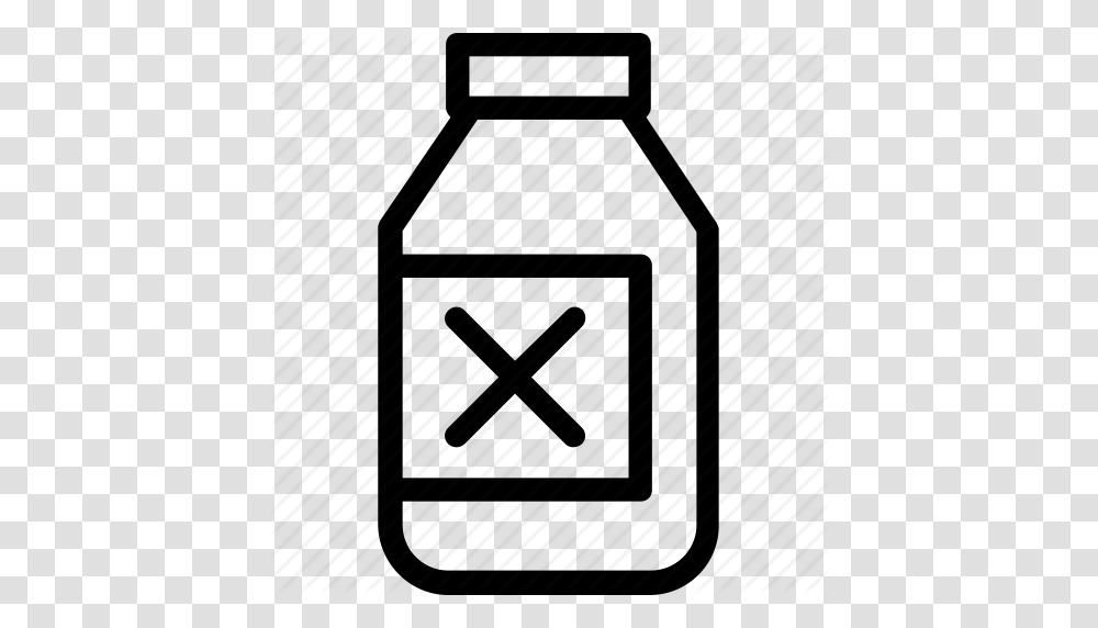 Bottle Chemical Danger Poison Toxic Icon, Label, Triangle, Jar Transparent Png