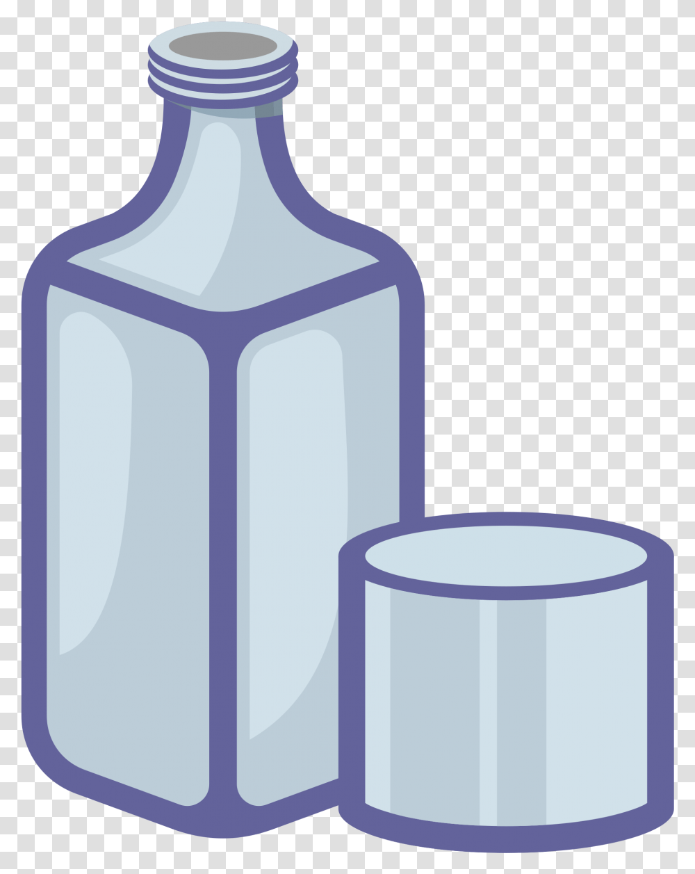Bottle Clipart Vidrio Animado, Cylinder, Lamp, Beverage, Drink Transparent Png