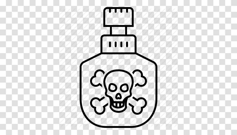 Bottle Dangerous Poison Toxic Venom Icon, Lamp, Cylinder, Brick, Digital Clock Transparent Png