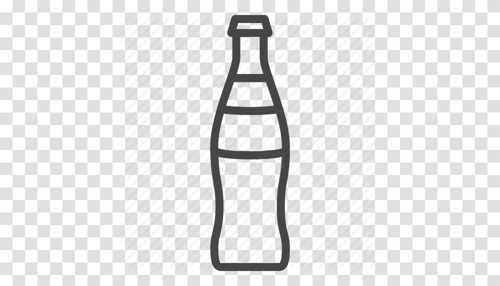 Bottle Drink Food Glass Line Outline Soda Icon, Pop Bottle, Beverage, Coke, Coca Transparent Png