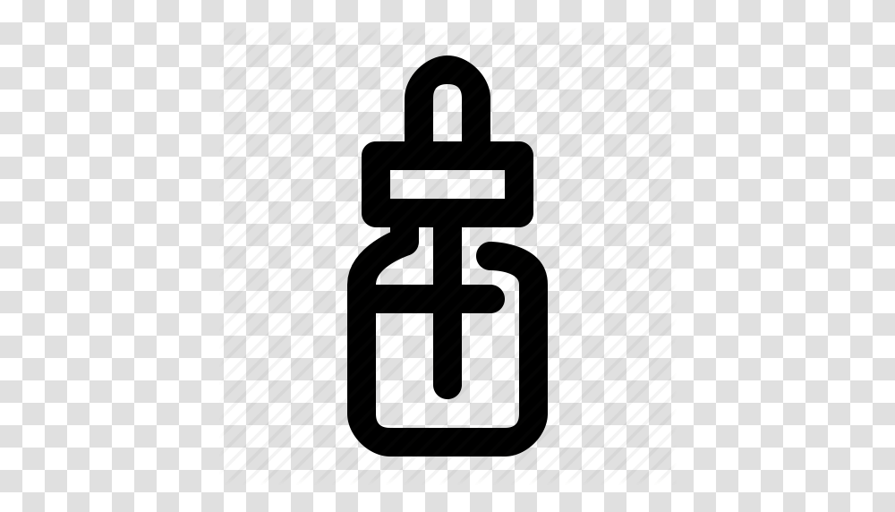 Bottle Dropper E Liquid Vape Icon, Lock, Cowbell Transparent Png