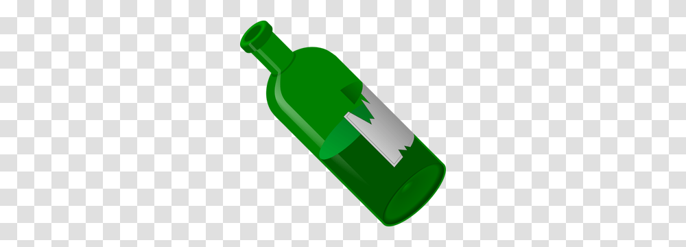 Bottle Free Clipart, Green, Beverage, Drink, Alcohol Transparent Png