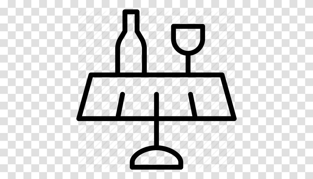Bottle Glass Meal Restaurant Serving Table Wine Icon, Plant, Silhouette Transparent Png