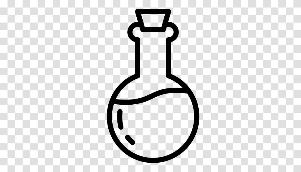 Bottle Harry Magic Outline Potion Potter Icon, Gray, World Of Warcraft Transparent Png