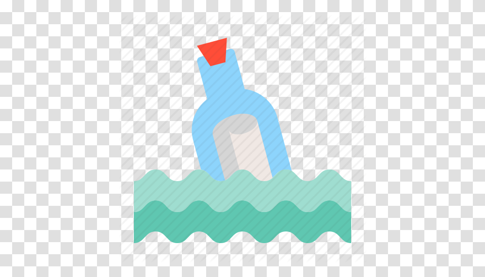 Bottle Letter Message In A Bottle Nautical Sea Icon, Word, Toothpaste Transparent Png