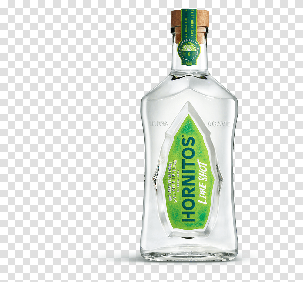 Bottle Limeshot Standing Hornitos Silver Tequila, Liquor, Alcohol, Beverage, Drink Transparent Png