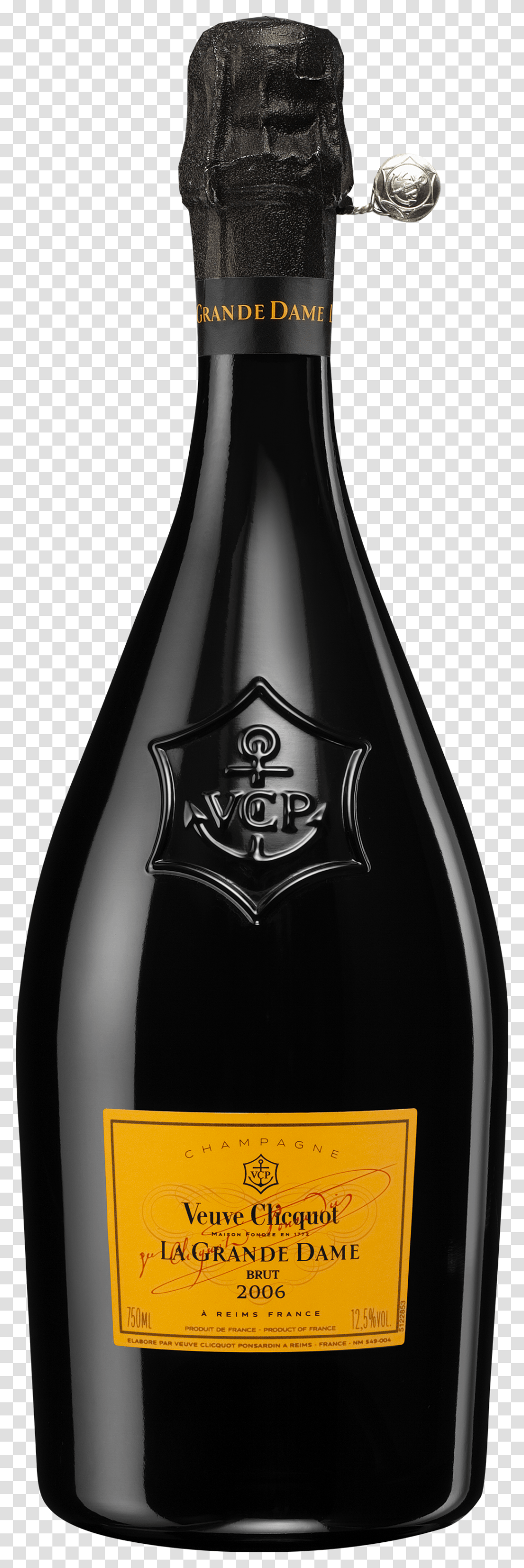 Bottle Of Champagne Download Veuve Clicquot Ponsardin La Grande Dame 2004, Logo, Trademark, Emblem Transparent Png